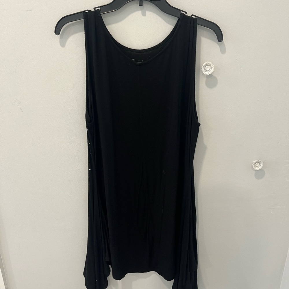 Belldini Black Sleeveless Scoop Neck Sheath Top - Picture 3 of 3